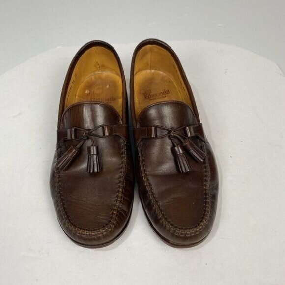 Allen Edmonds Urbino Moccasins Loafers Shoes Men SZ 8.1/2 Brown Calfskin Tassel main image 10